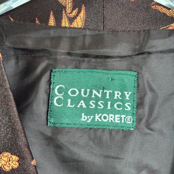 Vintage Brown Floral Vest - Picture 4 of 10